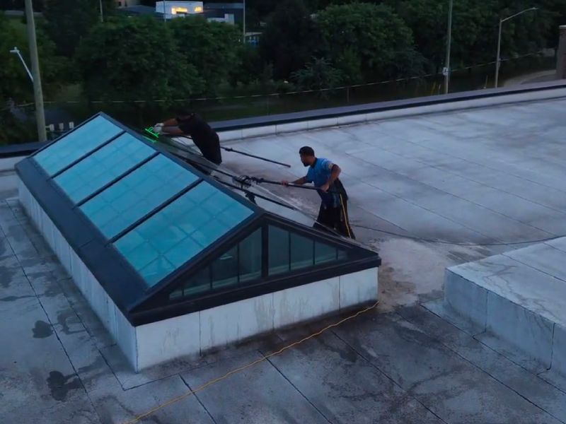 Inspecting clean window surface