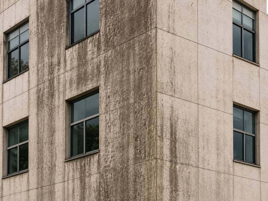 Office building before cleaning